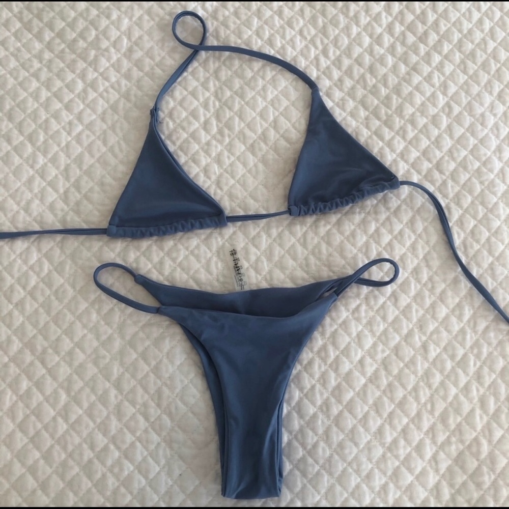 Light blue zaful bikini set